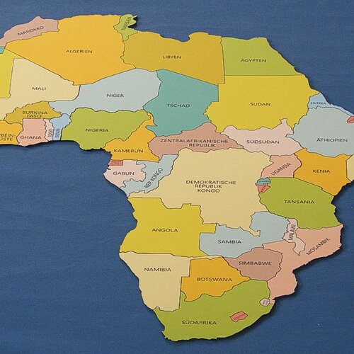 Geografiepuzzle für Unterricht