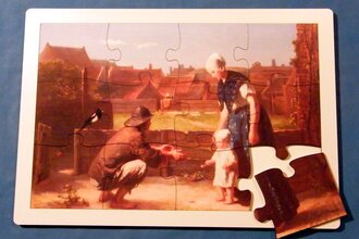 Fotopuzzle mit Rahmen und Grundplatte