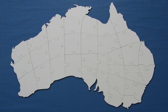 Geografiepuzzle Australien